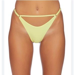 Sports Illustrated Basta Throwback V Bikini Bottom - Yellow